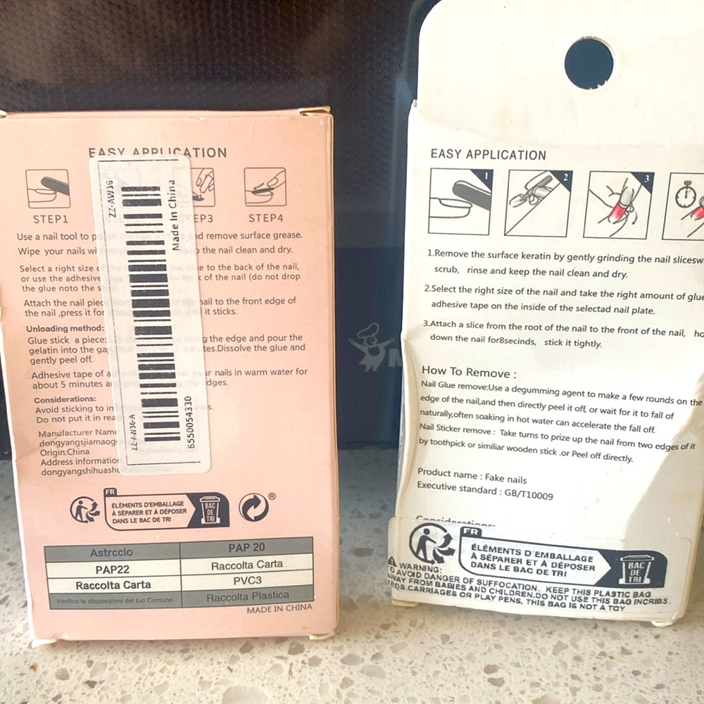 French tip nails, two boxes brand new 24 piece in each box - Picture 3 of 3